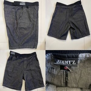 Black & Grey Jimmy’z shorts. 3 pockets. Size 30 waist. Velcro closure.